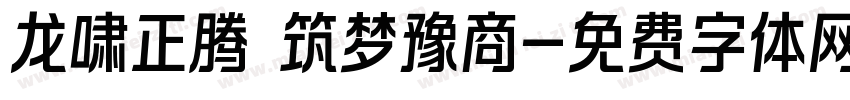 龙啸正腾 筑梦豫商字体转换